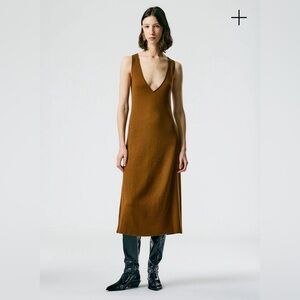 Tibi: Organic Cotton Tencel V-Neck Cami Dress